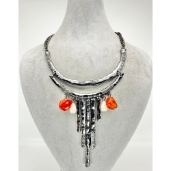 Gümüş Taşlı Kolye